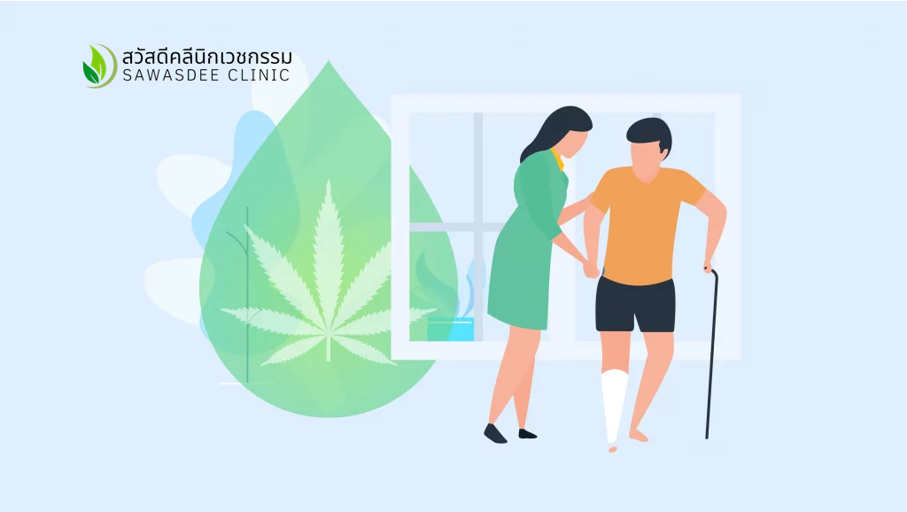 กัญชารักษาอาการเรื้อรัง สร้างเซลล์ sawasdee clinic thai cannabis clinic